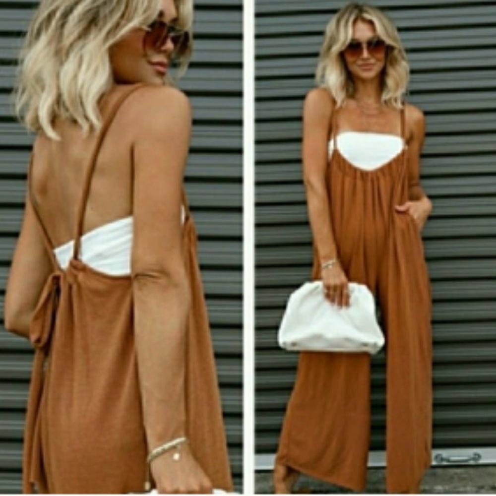 BUCKETLIST Brown Jumpsuit